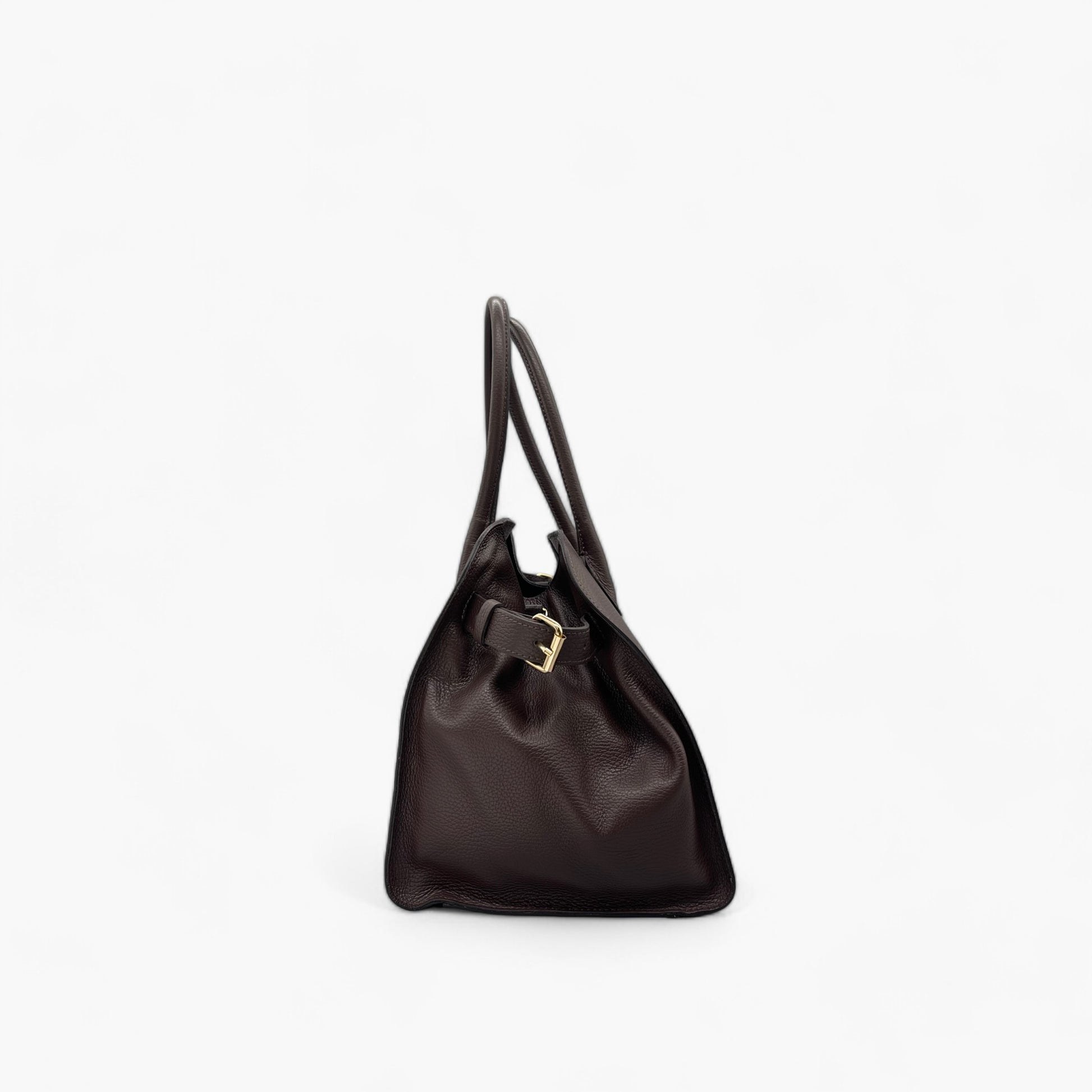 Noirblanc No. 285 - The Clean Tote in Chocolate | Luxury Leather Tote