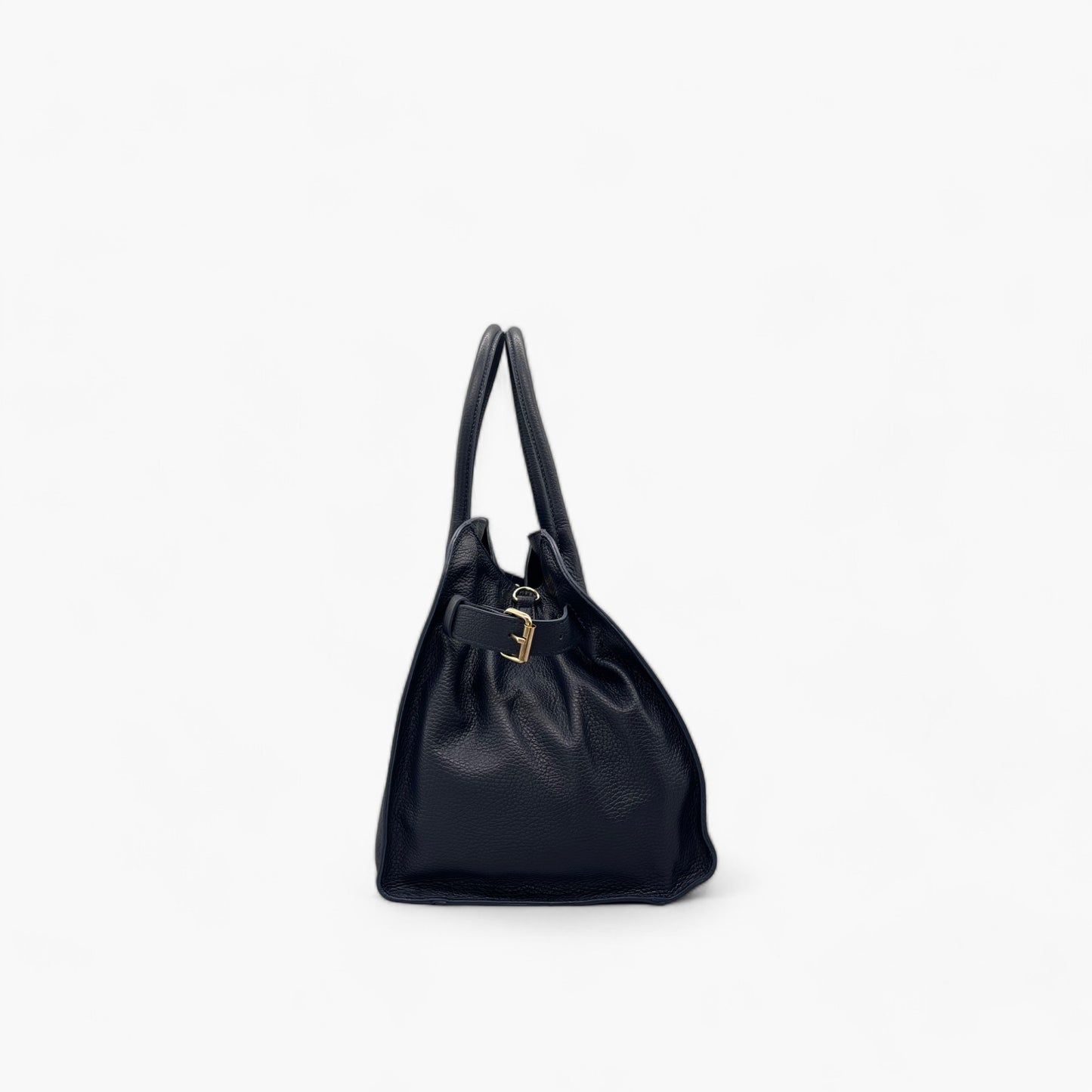 Noirblanc No. 285 - The Clean Tote in Darkblue | Luxury Leather Tote