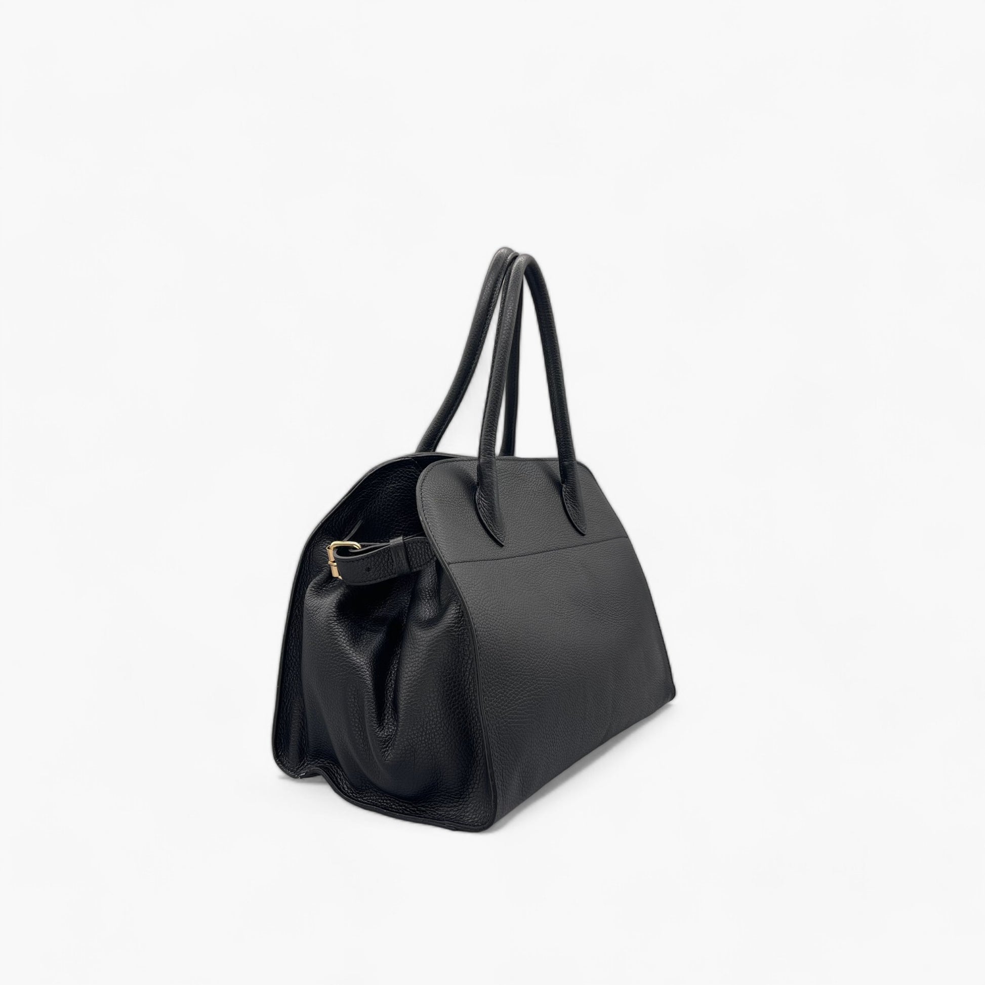 Noirblanc No. 285 - The Clean Tote in Black | Luxury Leather Tote