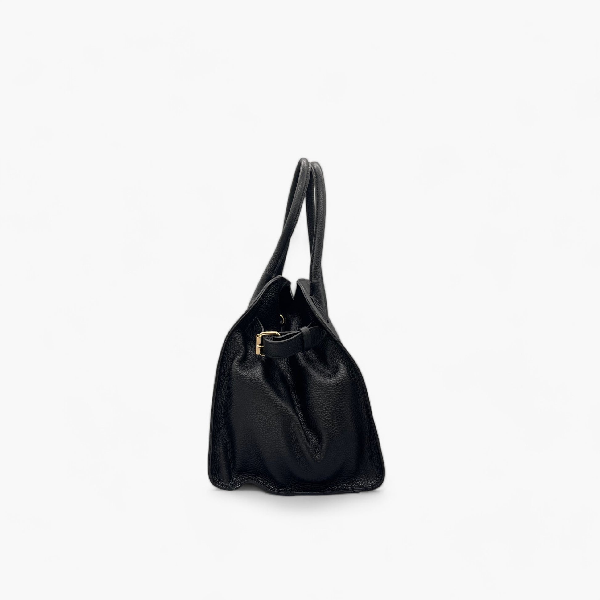 Noirblanc No. 285 - The Clean Tote in Black | Luxury Leather Tote