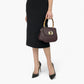 Noirblanc No. 266 Tote Bag in Bordeaux - Elegant Handcrafted Design