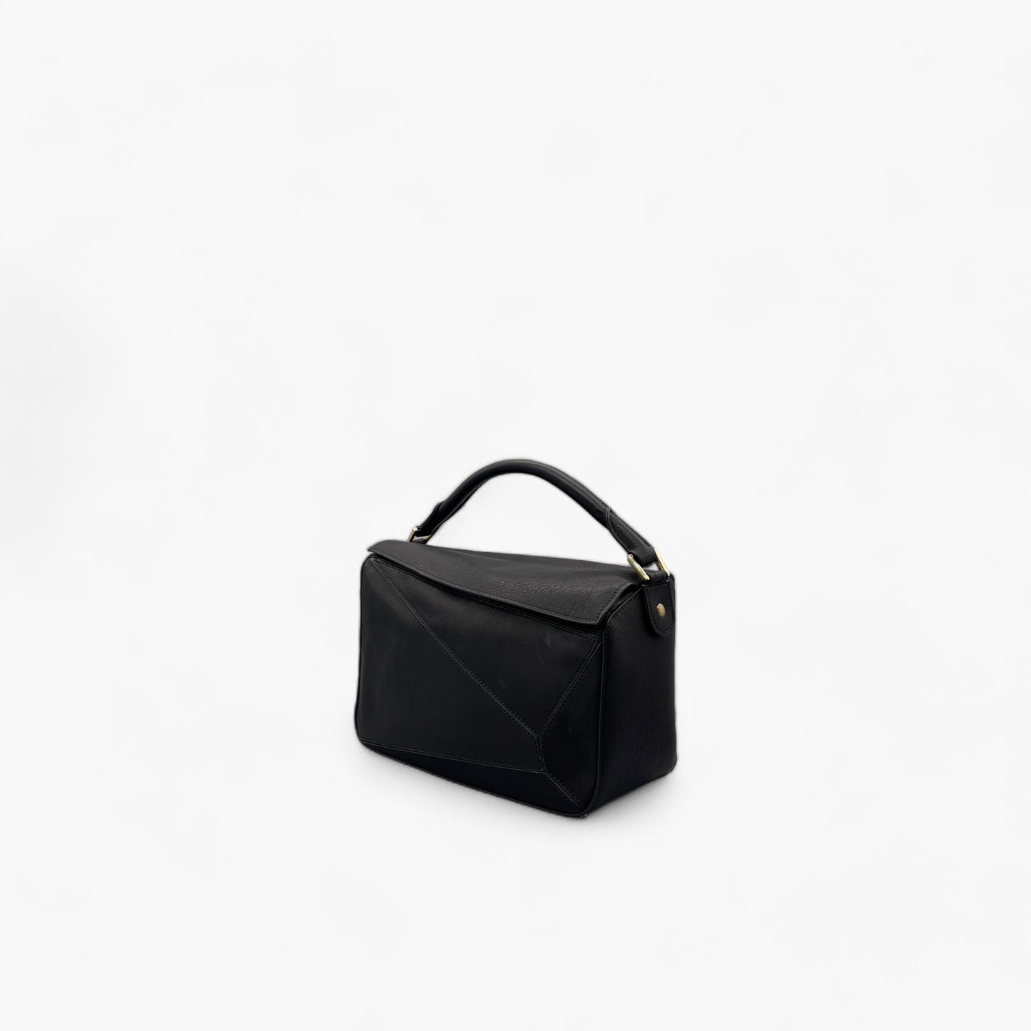 No. 228 Large Crossbody Bag in Black - Italian Leather | Noirblanc