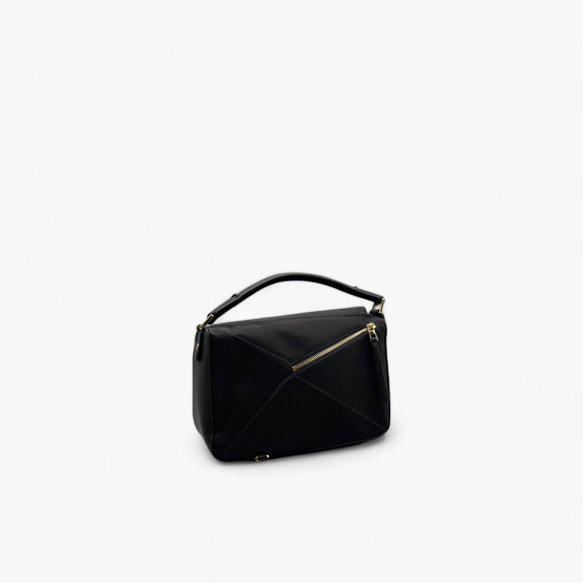 No. 228 Large Crossbody Bag in Black - Italian Leather | Noirblanc