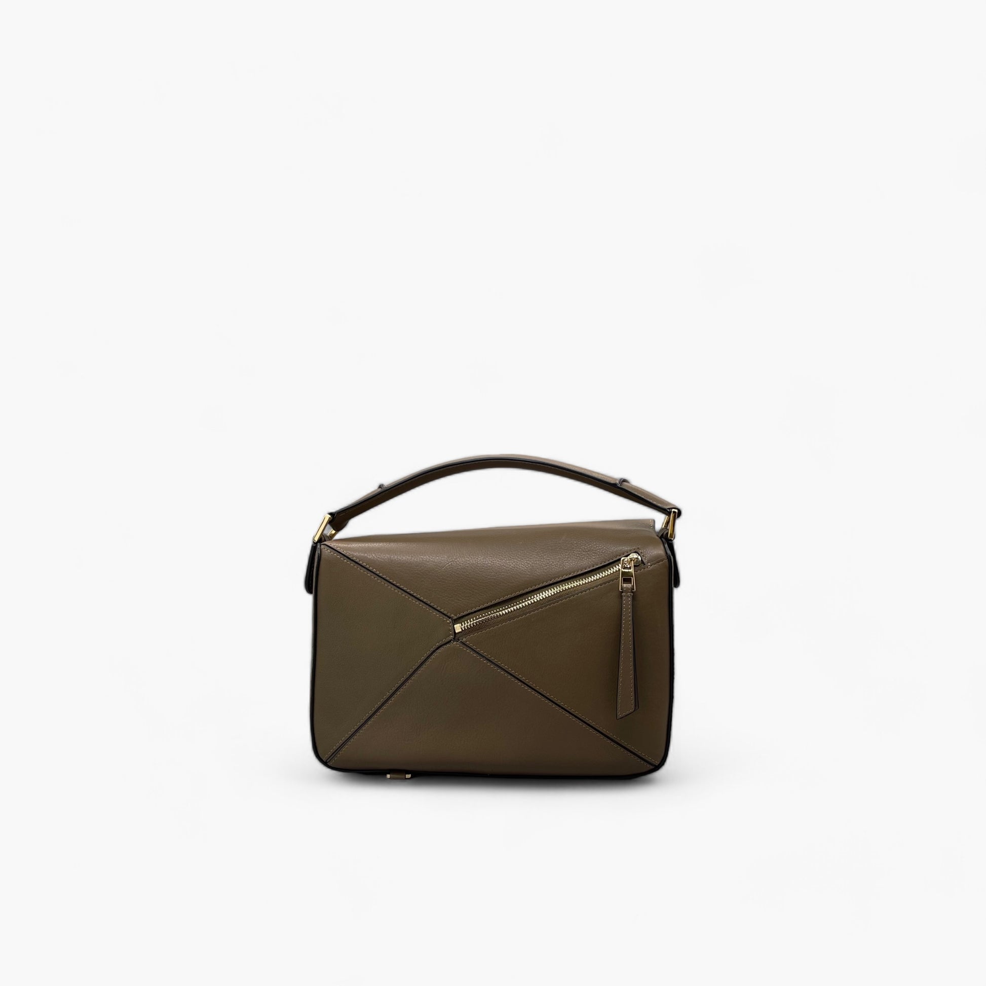 No. 228 Large Crossbody Bag in Mudgreen - Italian Leather | Noirblanc