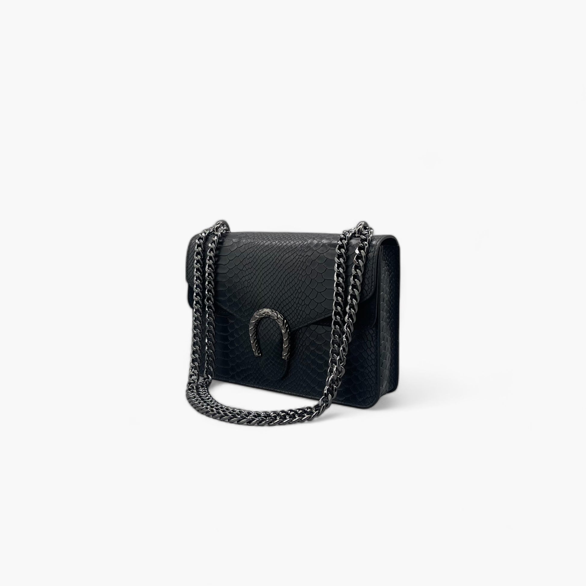 Noirblanc No. 237 Medium Shoulder Bag in Black - Classic Luxury