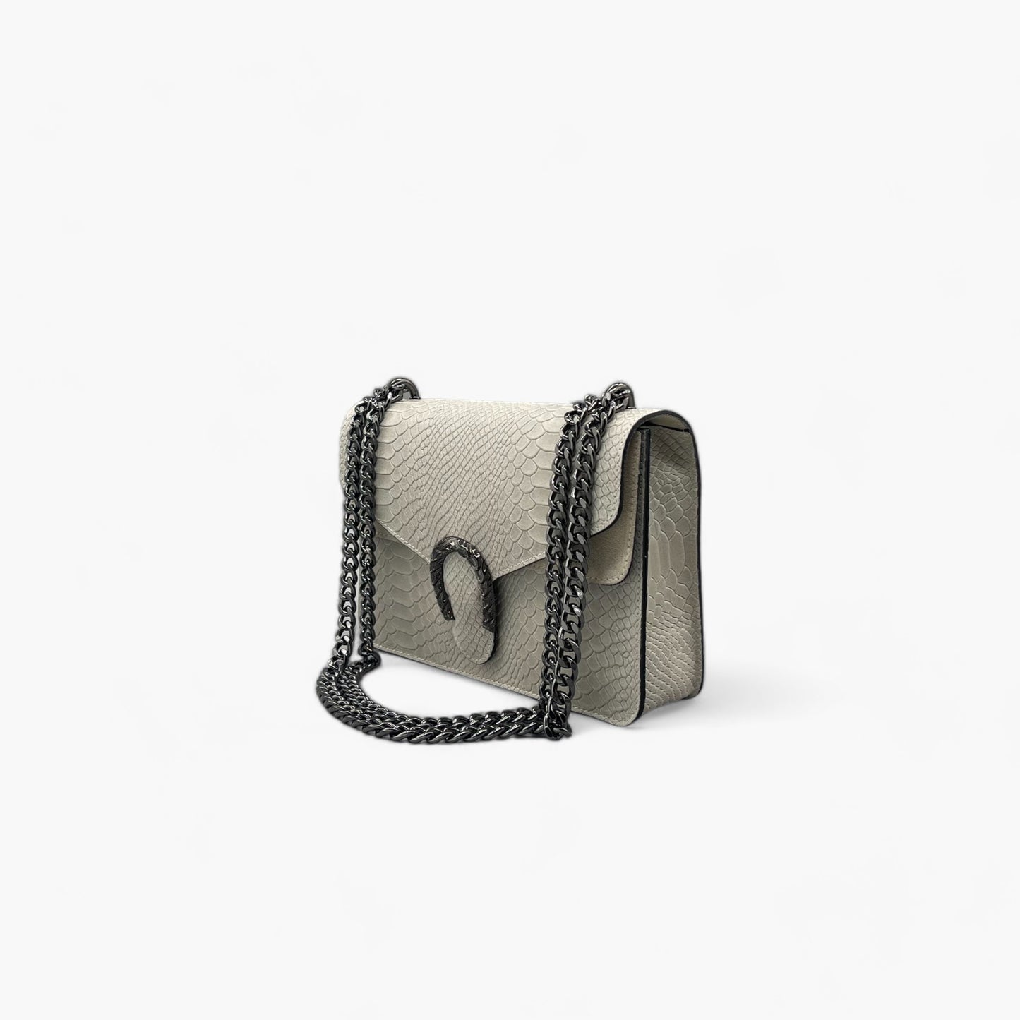 Noirblanc No. 237 Medium Shoulder Bag in Limestone - Timeless Elegance