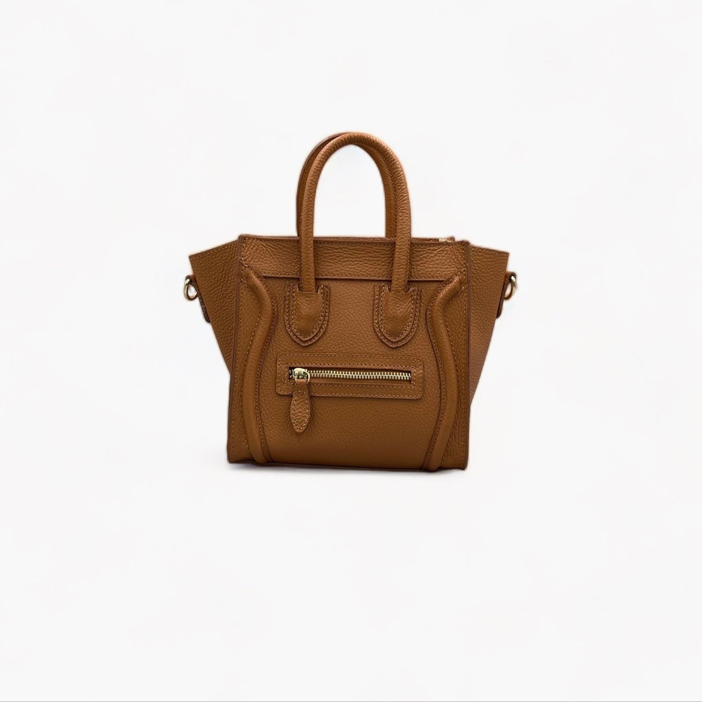 No. 250 Mini Camel Tote Bag - Italian Leather | Noirblanc Luxury Bags