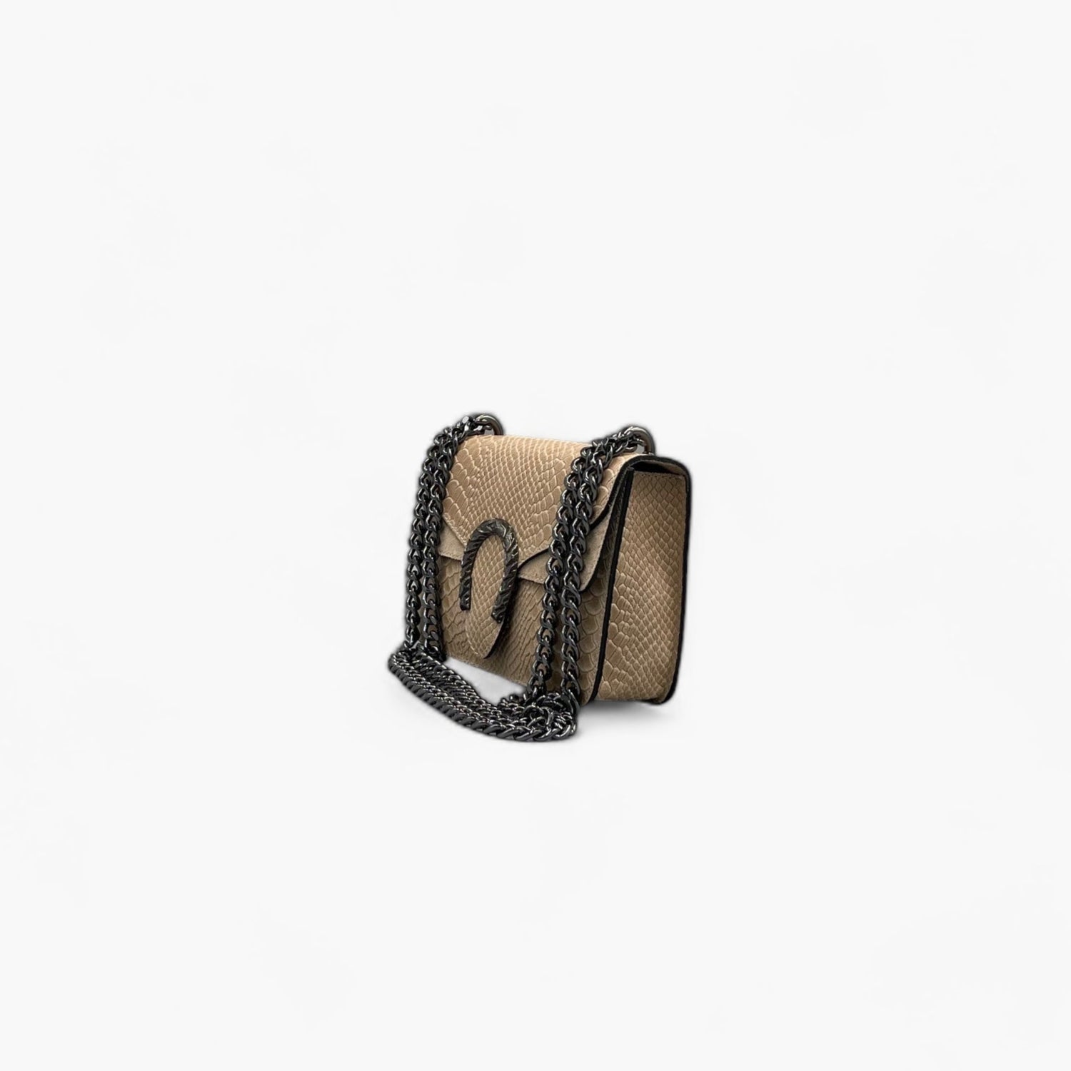 Noirblanc No. 235 Mini Shoulder Bag in Sand - Italian Craftsmanship