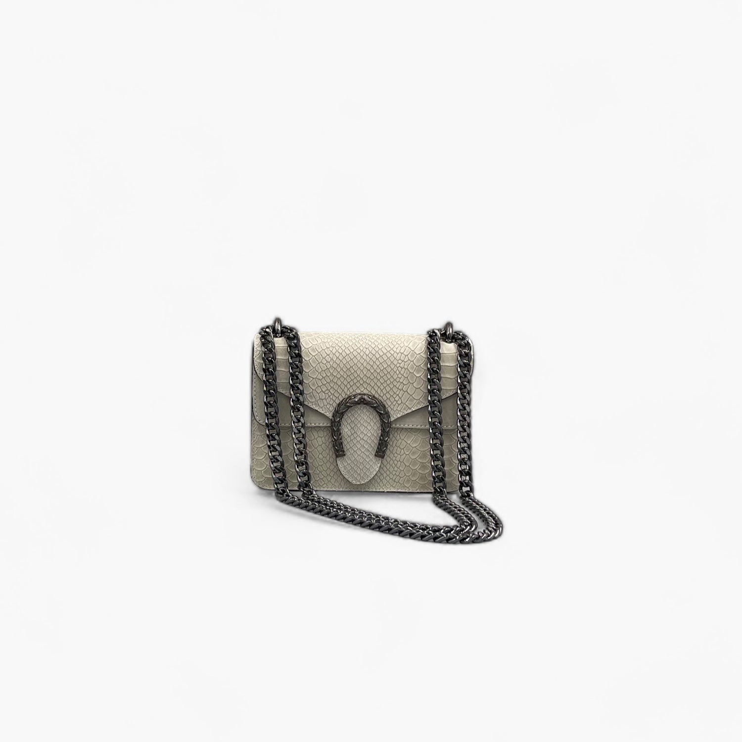 Noirblanc No. 235 Exotic Mini Shoulder Bag in Limestone - Shop Now