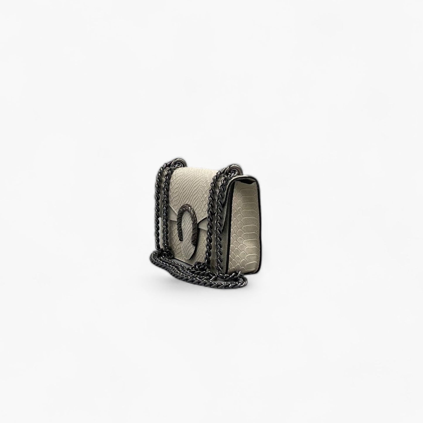 Noirblanc No. 235 Exotic Mini Shoulder Bag in Limestone - Shop Now