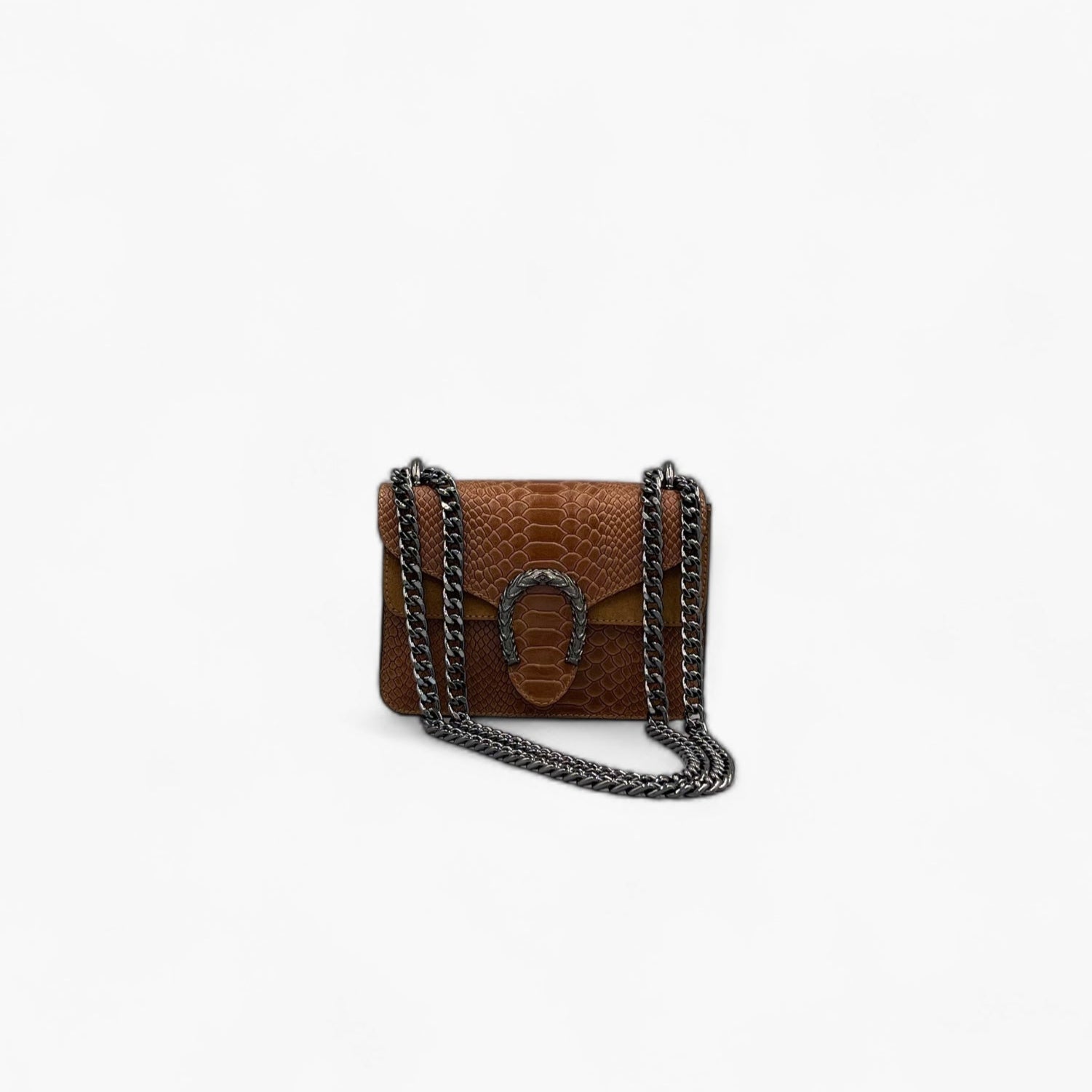 Noirblanc No. 235 Mini Shoulder Bag in Camel - Luxury Leather