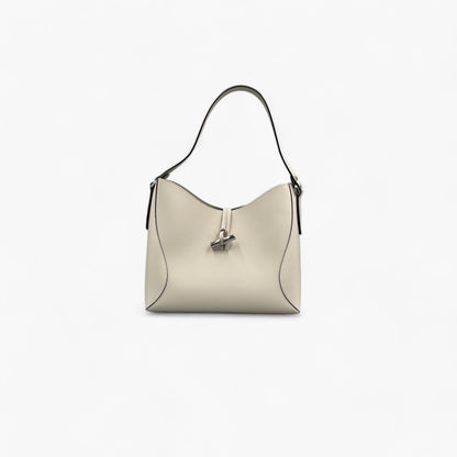 No. 224 Limestone Shoulder Bag - Italian Leather | Noirblanc