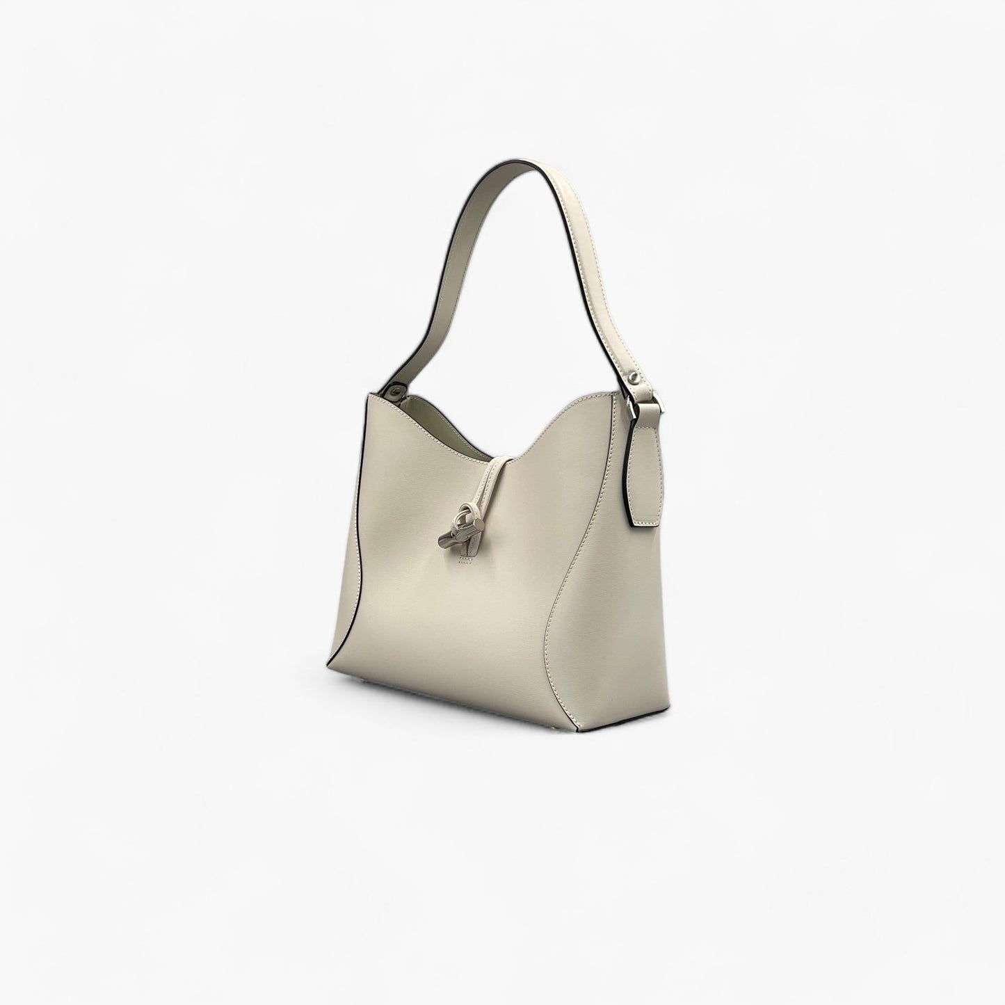 No. 224 Limestone Shoulder Bag - Italian Leather | Noirblanc