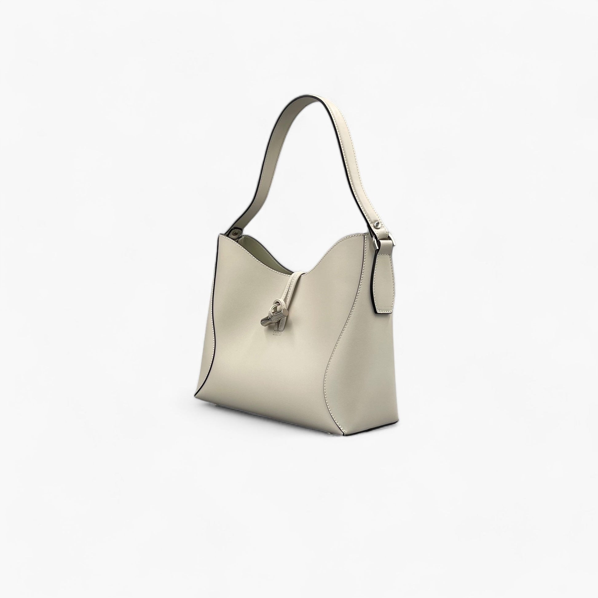 No. 224 Limestone Shoulder Bag - Italian Leather | Noirblanc