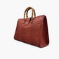 No. 200 Red Exotic Tote Bag - Italian Leather | Noirblanc Luxury Bags