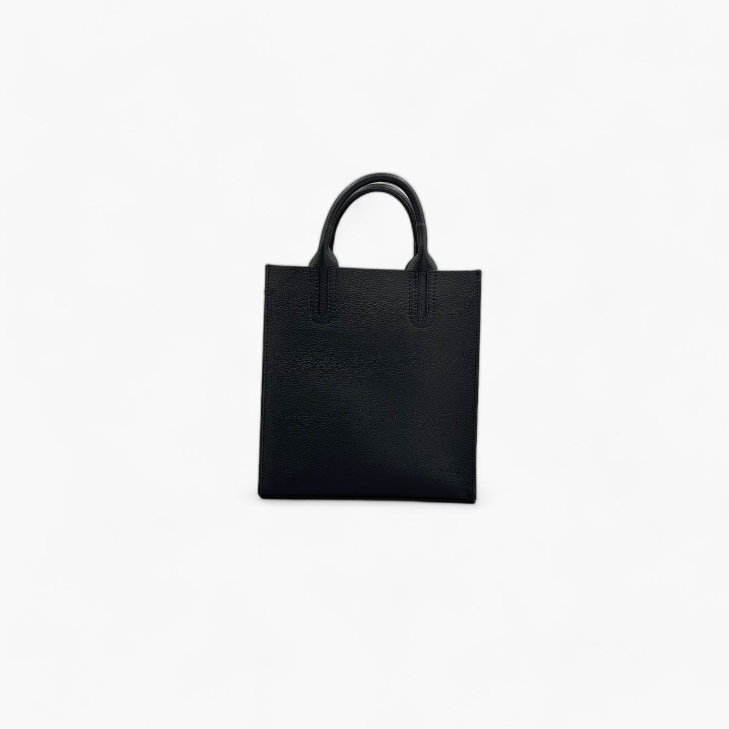 No. 225 Black Tote Bag - Italian Leather | Noirblanc