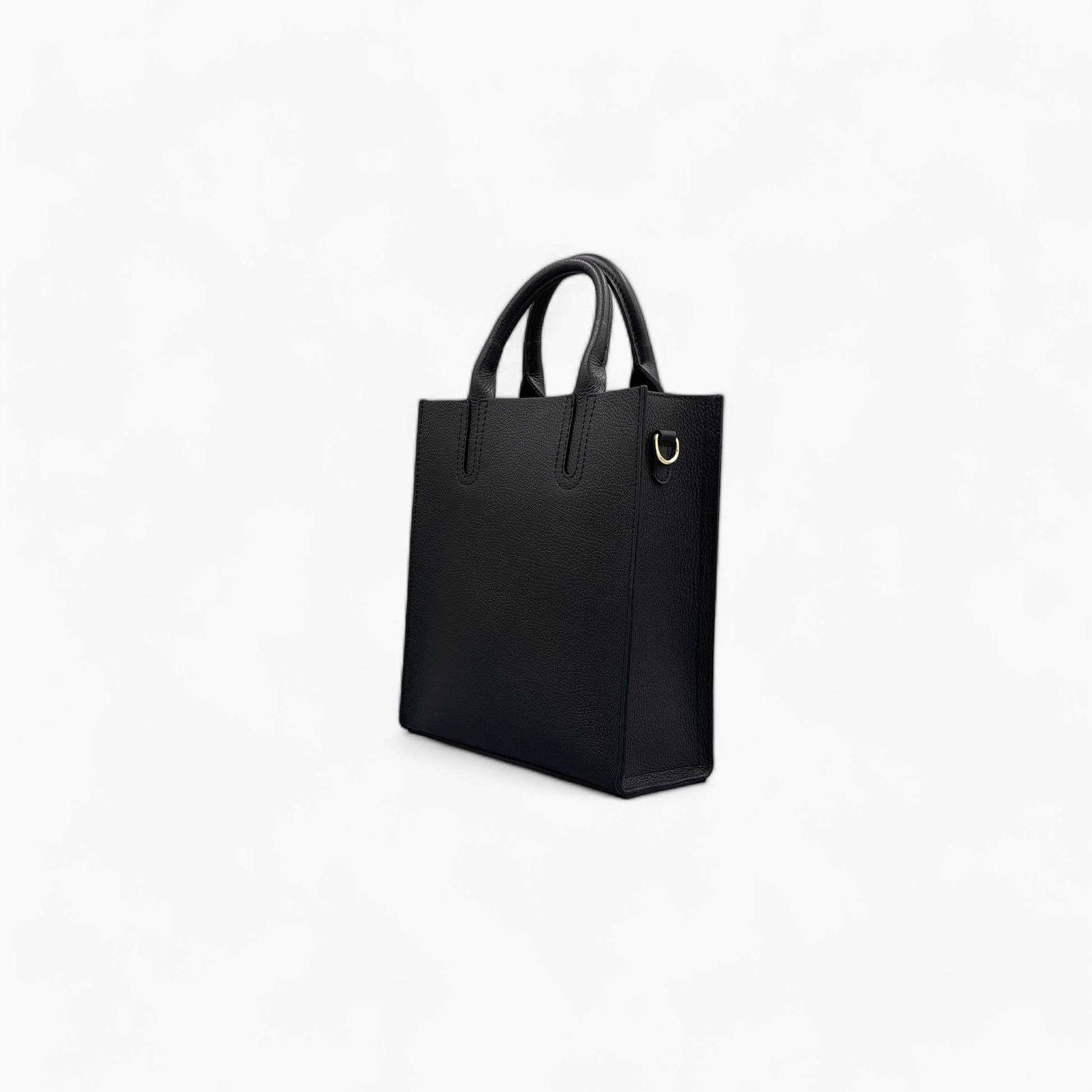 No. 225 Black Tote Bag - Italian Leather | Noirblanc