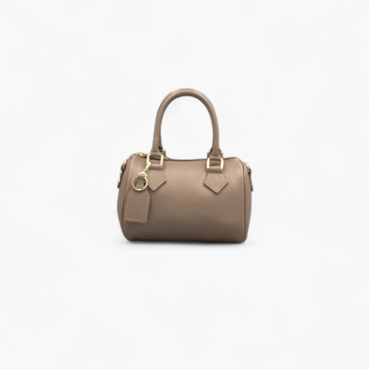 No. 231 Sand Mini Bowling Bag - Italian Leather | Noirblanc