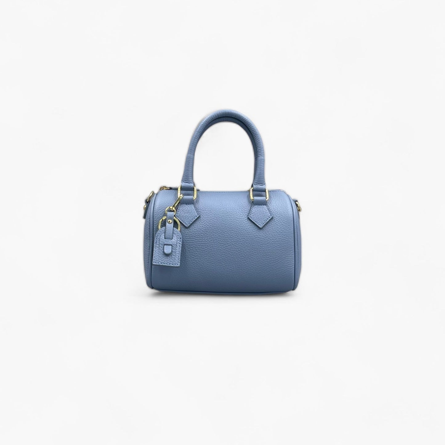 No. 231 Babyblue Mini Bowling Bag - Italian Leather | Noirblanc