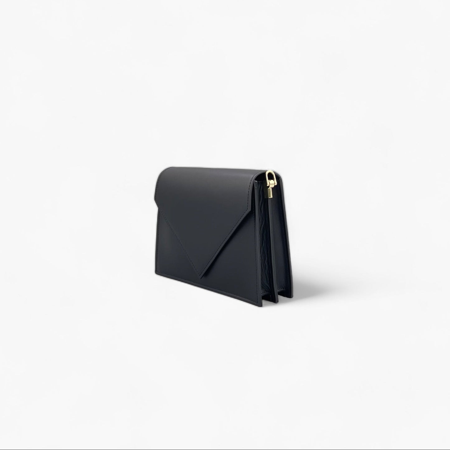 Noirblanc No. 275 Black Envelope Bag - Italian Luxury Handbags