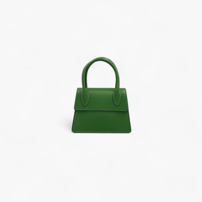 No. 2 Green Mini Tote - Italian Leather | Noirblanc Luxury Handbags