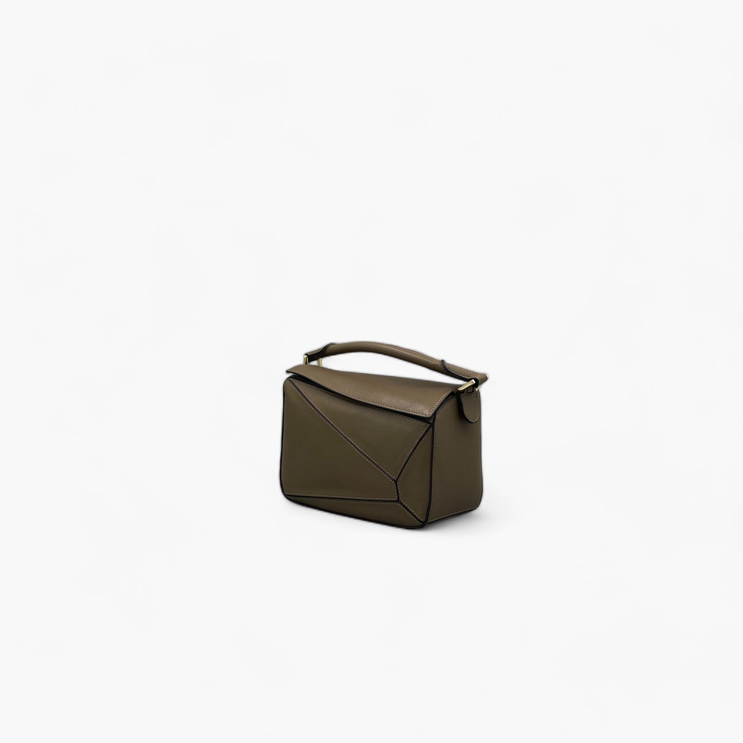 No. 227 Small Crossbody Bag in Mudgreen - Italian Leather | Noirblanc