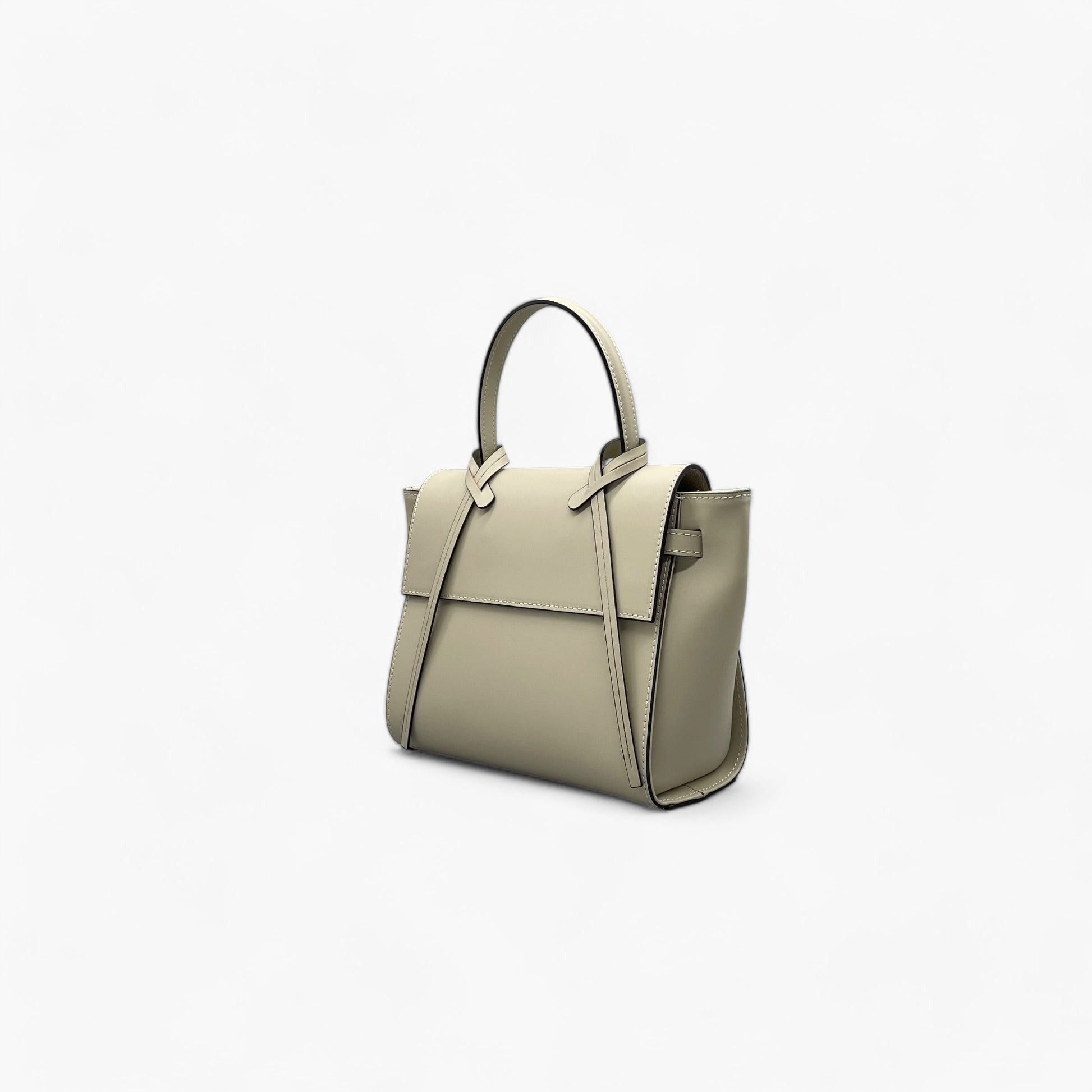 No. 229 Limestone Tote Bag - Italian Leather | Noirblanc