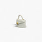 No. 141 Mini Tote in Limestone - Italian Leather | Noirblanc Handbags