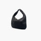 Noirblanc No. 221 Large Hobo Bag in Black - Italian Leather Handbag