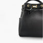 No. 280 Black Leather Pouch Bag with Gold Hardware - Noirblanc