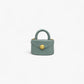 No. 141 Mini Tote in Aqua Genuine Leather - Noirblanc Luxury Bags