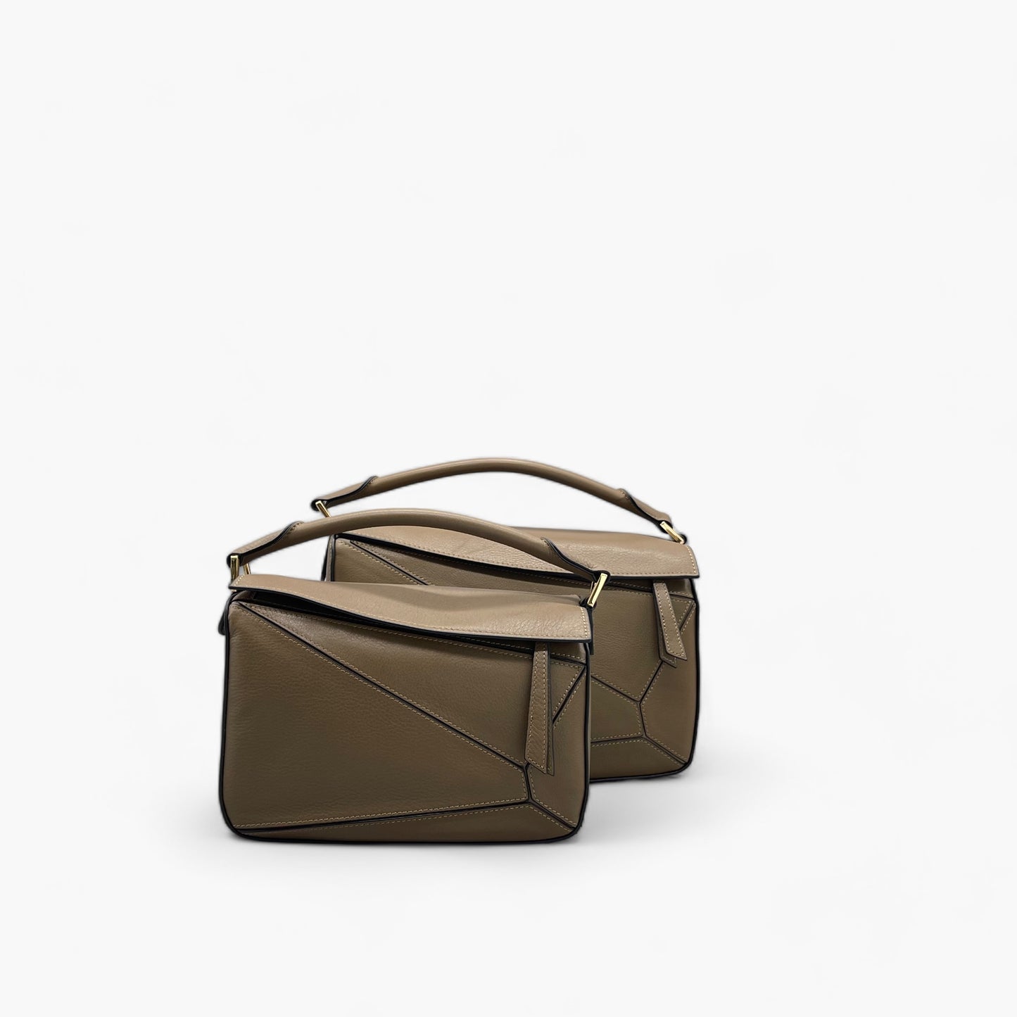 No. 227 Small & Medium Crossbody Bag in Mudgreen - Italian Leather | Noirblanc