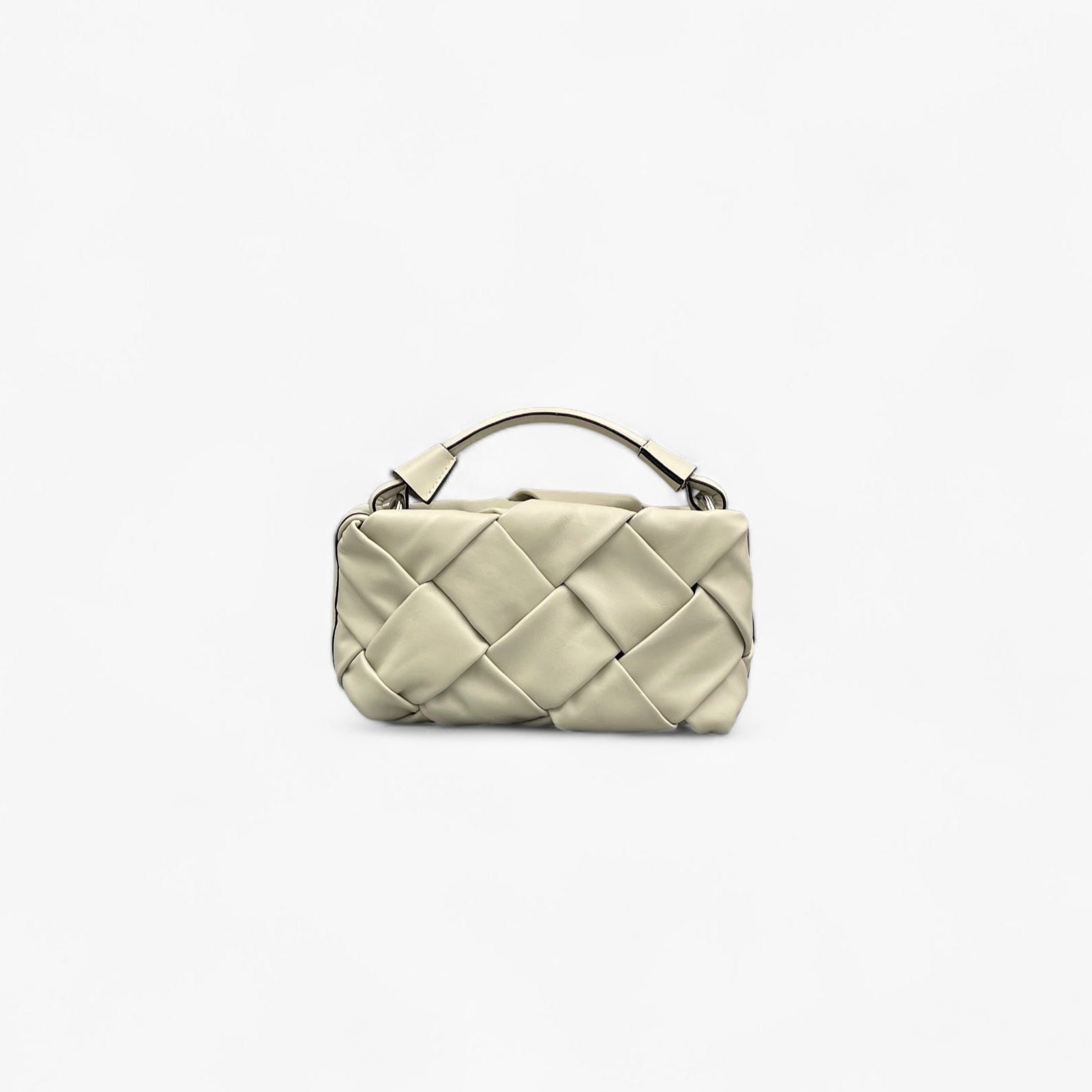 No. 10 Crossbody Bag in Limestone - Soft Genuine Leather | Noirblanc