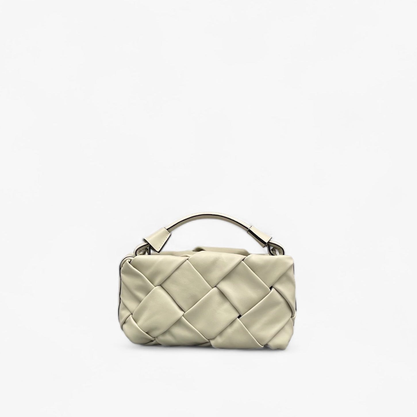 No. 10 Crossbody Bag in Limestone - Soft Genuine Leather | Noirblanc