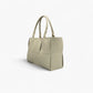 No. 1 Large Limestone Woven Tote Bag - Italian Leather | Noirblanc