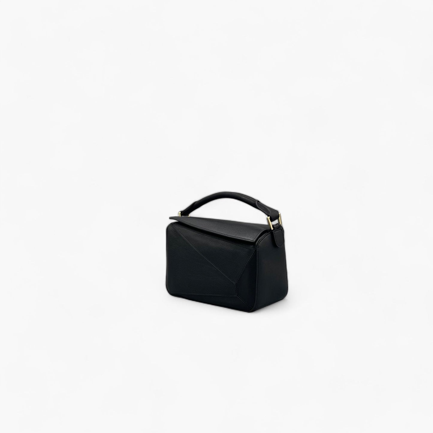 No. 227 Small Crossbody Bag in Black - Italian Leather | Noirblanc