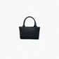 No. 20 Mini Black Woven Tote Bag - Italian Leather | Noirblanc Bags