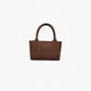 No. 20 Mini Brown Woven Tote Bag - Italian Leather | Noirblanc Bags