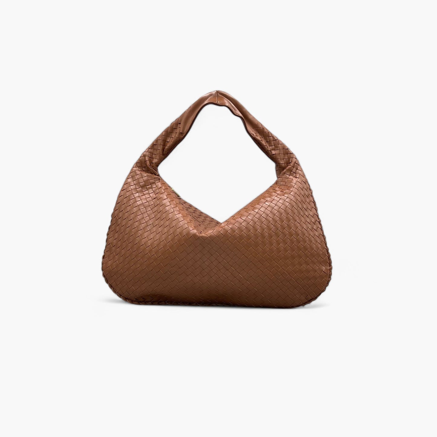 Noirblanc No. 221 Large Hobo Bag in Camel - Italian Leather Handbag